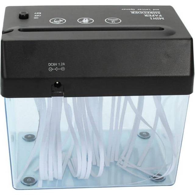 Automatic Mini Paper Shredder Portable Strip Wastebasket School Office Electric A6 Folded A4 USB Paper Desktop Cutting Machine