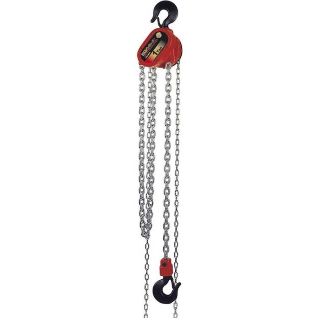 EGA Master Hand Chain Hoist Geared Trolley 2500kg 3m Lifting Height