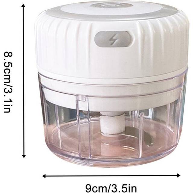 (A) Electric Garlic Masher Portable USB Charging Multifunction Food Chopper Pressing Mixer Mud Mashing Gadget Home Improvement Tool