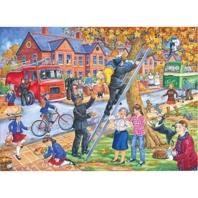 The House Of Puzzles, Saving Miss Kitty, Big 250 Piece Jigsaw Puzzle, Multi