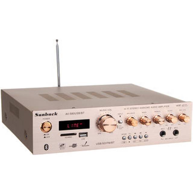 AV-580USB/BT bluetooth4.0 5CH 400W+400W+120W Amplifier Support SD Card USB FM Microphone