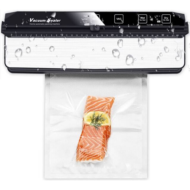 Electric Home Professional Food Vacuum Sealer Machine Widen Double Pump Thermal Sealing for Foods Preservation with Storage Bags