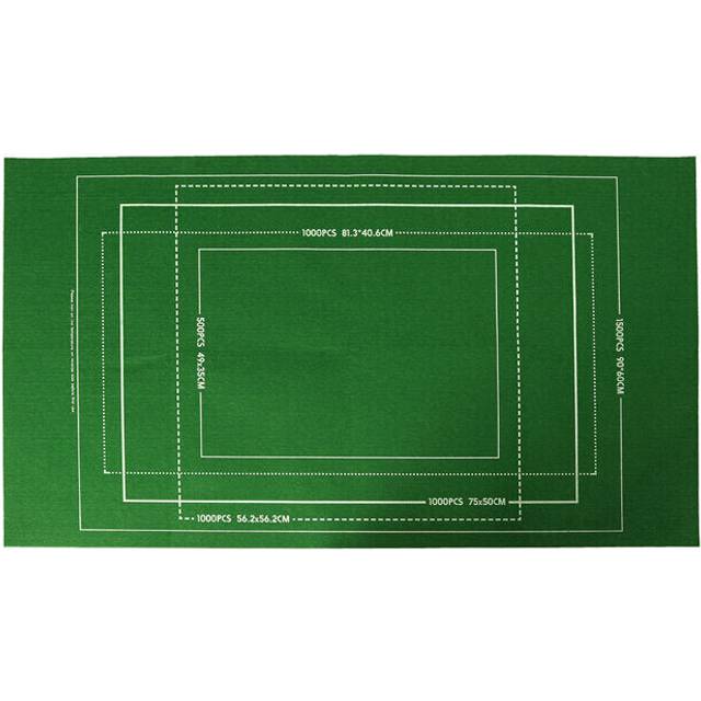 (Green) 1000/1500 Pieces Puzzle Storage Blankets Kids Adult Landscape Painting Puzzle Mat Jigsaw Roll Mat