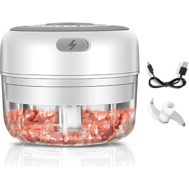 250ml Mini Electric Garlic Grinder Portable Food Crusher Mincer Seasoning Masher Spice Electric Mashed Garlic Kitchen Tools