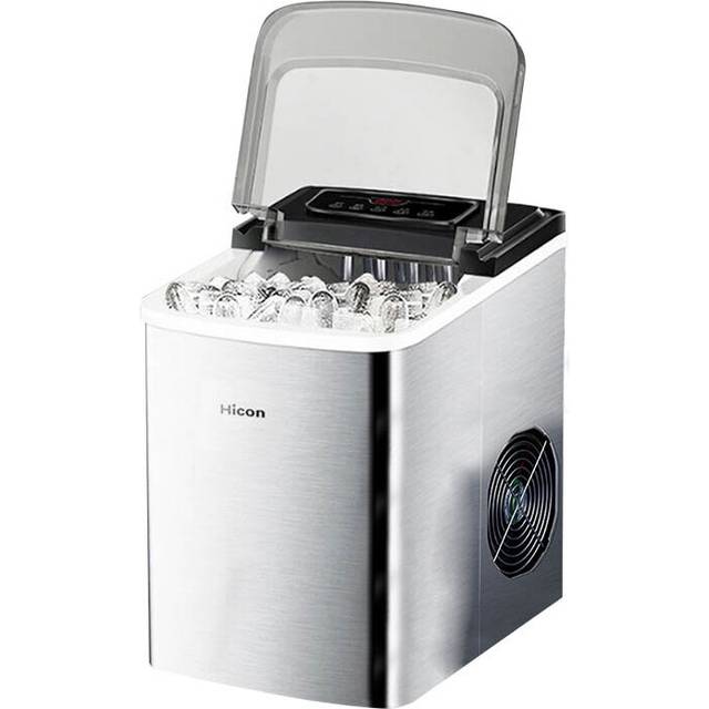 Electric Ice Maker 15KG/24H Bullet Cylindrical Home Ice Cube Making Machine Countertop For Commercial Small Milk Tea Shop 220V