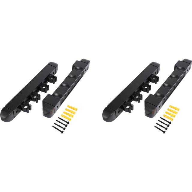 4 Holes Wall Mounted Hardwood Billiard Cue Rack Pool Cue Rack
