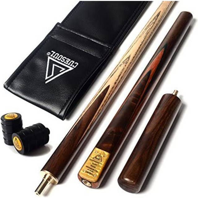 57 Handcraft 34 Jointed Snooker Cue With ExtensionJoint Protector Packed in Leatherette Cue Bag D304