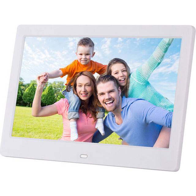 (White, 12 Inch) All Sizes Digital Photo Frames Electronic Clock Picture Christmas Gift Valentines Day