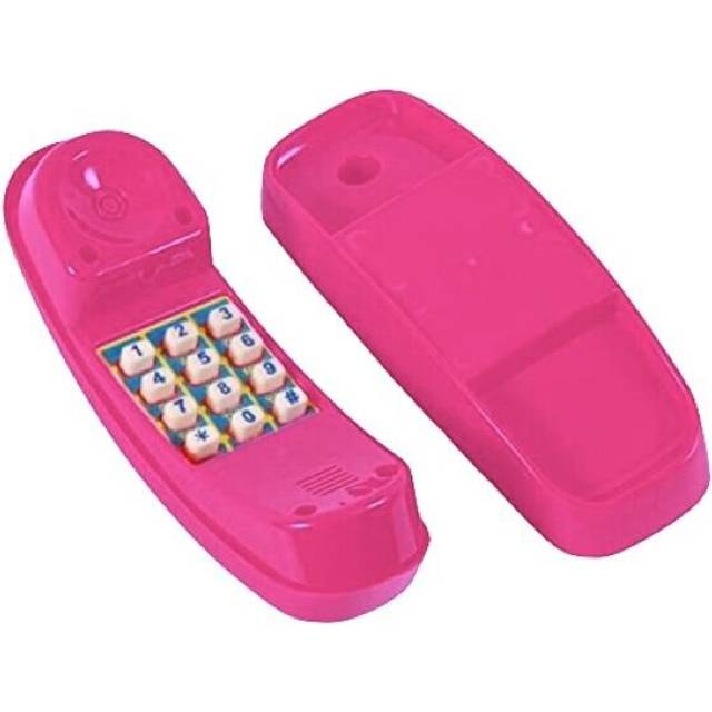 Rebo Garden Climbing Frame Accessories - Plastic Play Phone - Pink