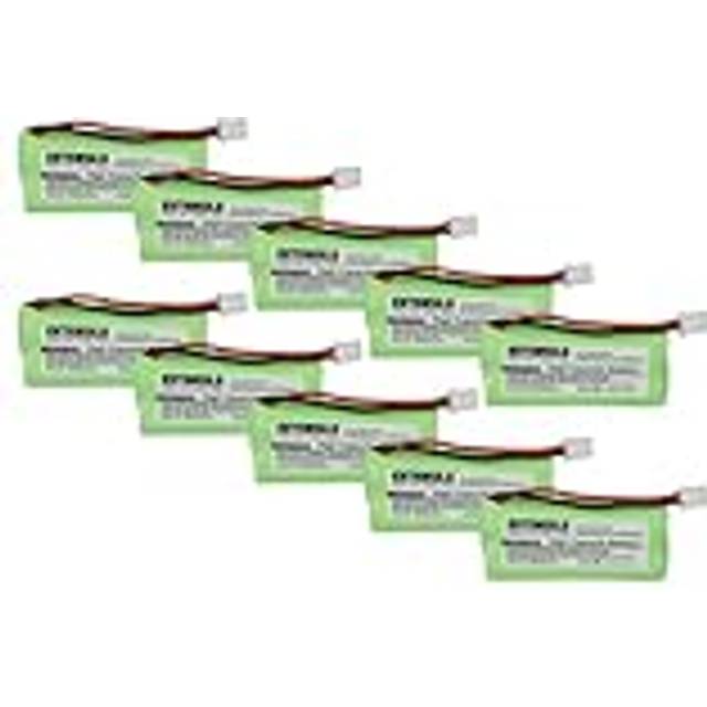 10x Battery compatible with Siemens Gigaset AL14, AL110 Duo, AL110 Trio, AL140, AL145 Wireless Landline Phone (700 mAh, 2.4 v, NiMH) - Vhbw