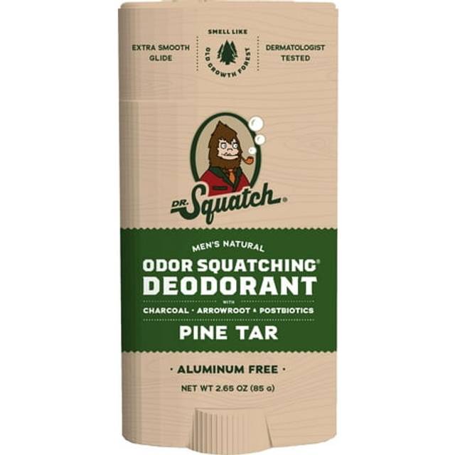 Dr. Squatch Men&#39;s Natural Deodorant Stick Aluminum Free Pine Tar 2.65 oz