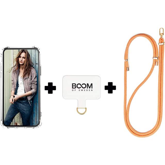 Boom Galaxy A51 5G Skal med Halsband - Orange