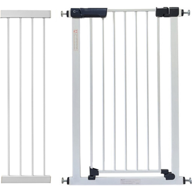 Callowesse Kuvasz Tall & Narrow Baby Stair Gate - White - 108-115cm (+14cm Extension +28cm Extension)