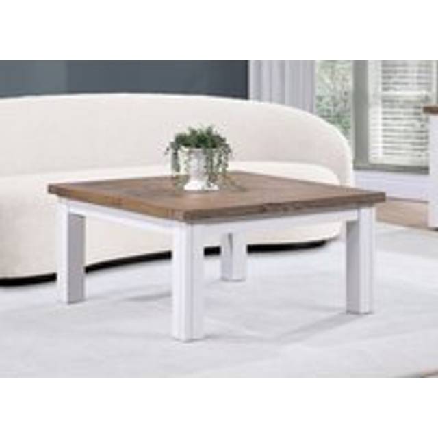 Molly and Milo London Whitewave Designs - Low Square Coffee Table, White