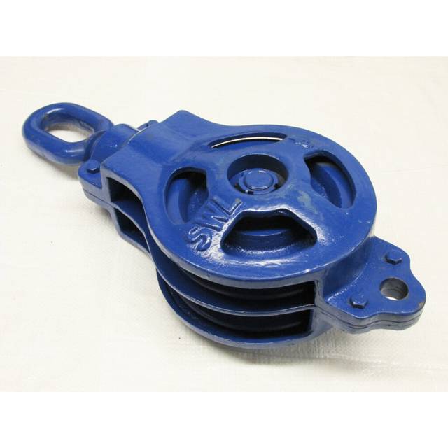 American Pattern Double Pulley Block 40 Ton (Swivel Eye Lifting Wheel)