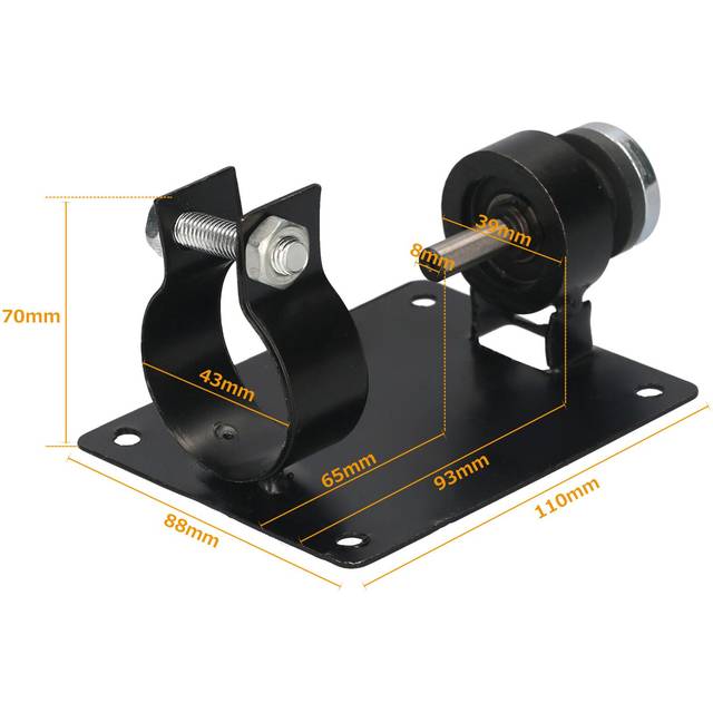 13mm Electric Drill Cutting Seat Stand Hand Drill Cutter Holder with 2 Wrenches for Cutting 13mm black