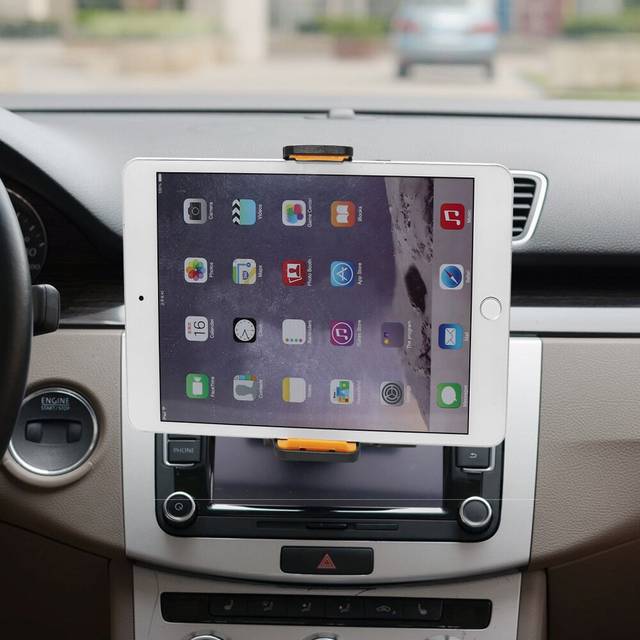 Xnyocn justerbar universal bil cd-kortplats mobiltelefon surfplatta bilhållare stativ för ipad samsung 7 8 9 10 tums surfplattahållare