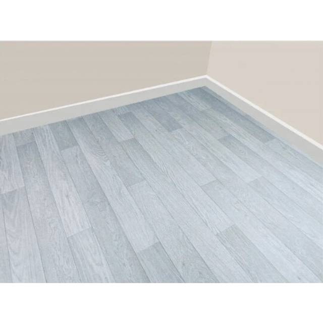 (6m, 2m) Declan White Vinyl Roll Flooring 2m/4m - Non-Slip