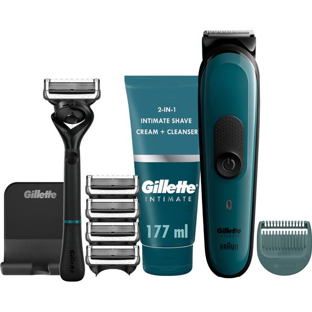 Braun Gillette Mens Intimate Hair Trimmer I3 Electric Shaver Waterproof E