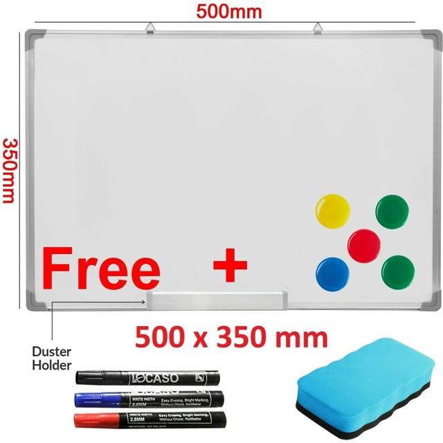 (335W) Magnetic whiteboard Small Large White Notice Board Dry Wipe Office Home School