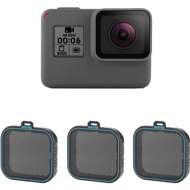 Telesin GP FLT ND1 ND4 8 16 Lens Filter for GoPro Hero 5 6 7 Action Camera