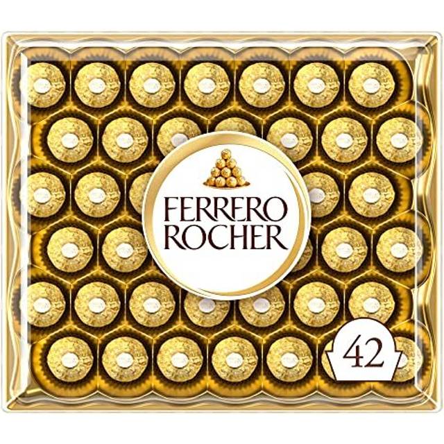 Ferrero Rocher Pralines, Chocolate Gift, Wedding Gifts, Gifts for Women, Birthday Gifts for Men, Chocolate Hamper, Covered in Milk Chocolate and Nuts,