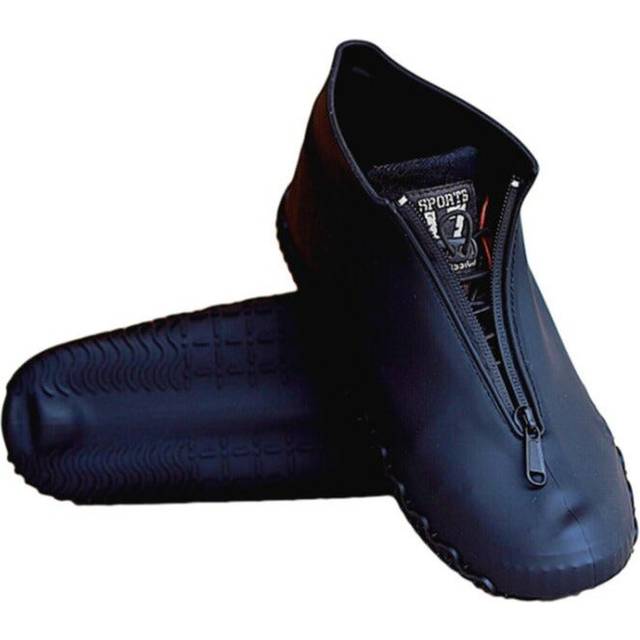 (Medium) Reusable Silicone Waterproof Shoe Covers No Slip Rubber Protectors For Kids Men And Women