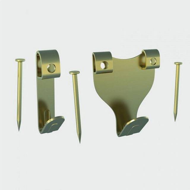 TIMCO Mixed Picture Hanging Hooks Electro Brass - MPHP - Pack of 8- you get 12