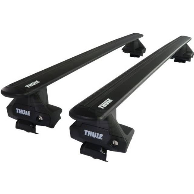 Thule Roof Bars for Renault Megane Hatchback Mk.4 2016 - 2021 (No Roof Rails) | WingBar Evo Silver Aluminium Car Roof Rack