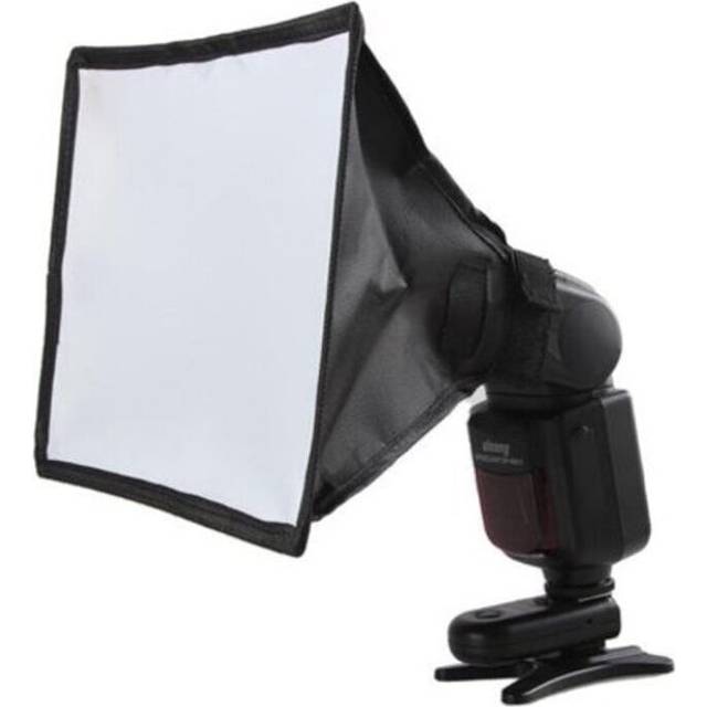 Mini Photo Reflector Flash Professional Softbox Photography For Canon Nikon Sony Carbon Fiber Black Softboxes & Diffusers