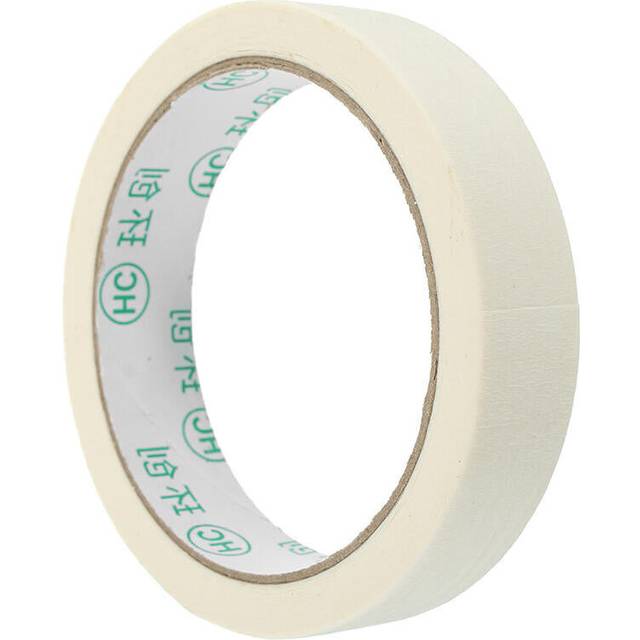 5Pcs 2cmx20m Masking Tape Roll Paintable General Purpose Crepe Paper Tape