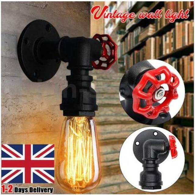 Modern Industrial Vintage Rustic Sconce Wall Light Lamp Fitting Fixture