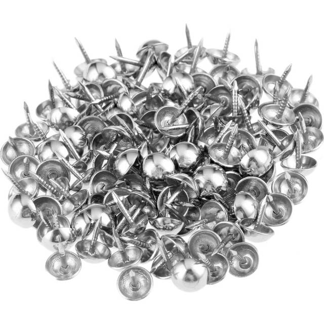 100Pcs 7x10mm Silvery Pushpin Doornail Hardware Decorative Upholstery Nail Jewelry Gift Box Sofa Decorative Furniture Tacks Stud