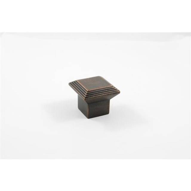 Square Cabinet Knob, Venetian Bronze