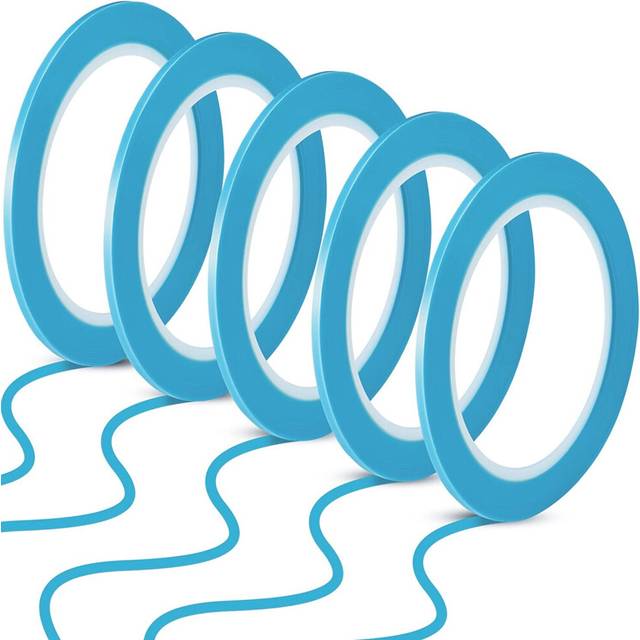 Tapes 1/8 Inch 3mm Vinyl Masking Tape for Curves Automotive Car Painter, 33 Meters for Each Roll