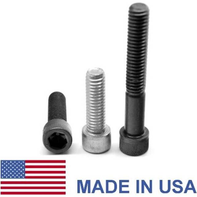 ASMC Industrial 0.25-20 x 1 Coarse Thread Socket Head Cap Screw, USA Alloy Steel - Zinc Plated - 100 Piece