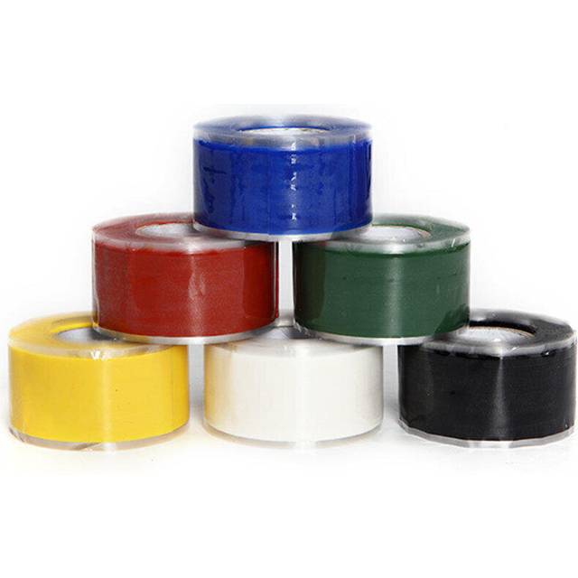 (Blue) 10 Feet Colourful Silicone Waterproof Insulation Tape Adhesive Tape