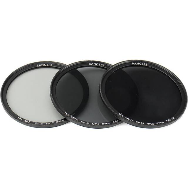 (55mm) ND2/4/8 49/52/55/58/62/67/72/77mm Lens Filter Kit Set for Canon for Nikon DSLR Camera