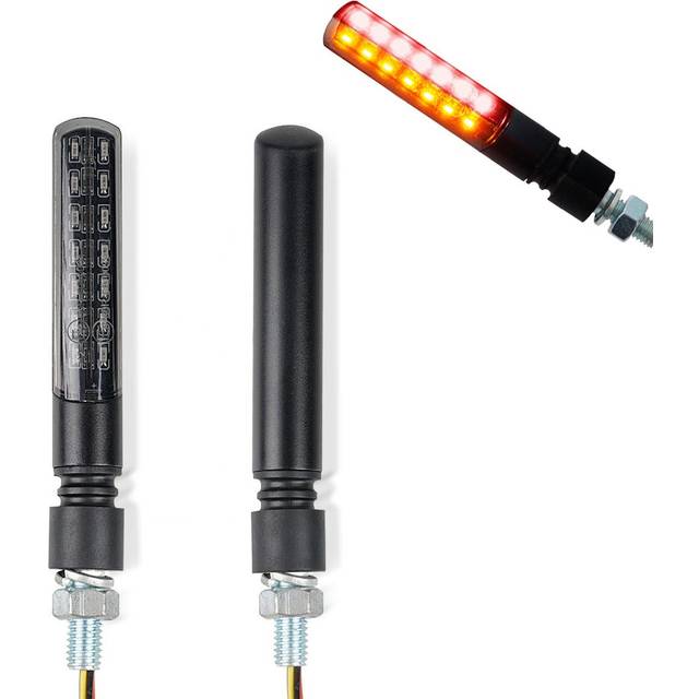 LED Blinker mit Rück- und Bremslicht passend für Honda CBR 1000 RR Fireblade / SP / SP-2 Lumitecs KP40 schwarz getönt