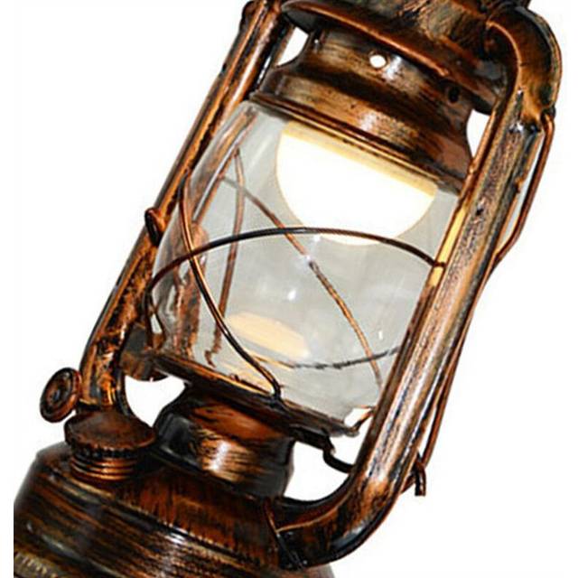 2X Vintage LED Wall Lamp Barn Lantern Retro Coal Oil Wall Light European Antique Style