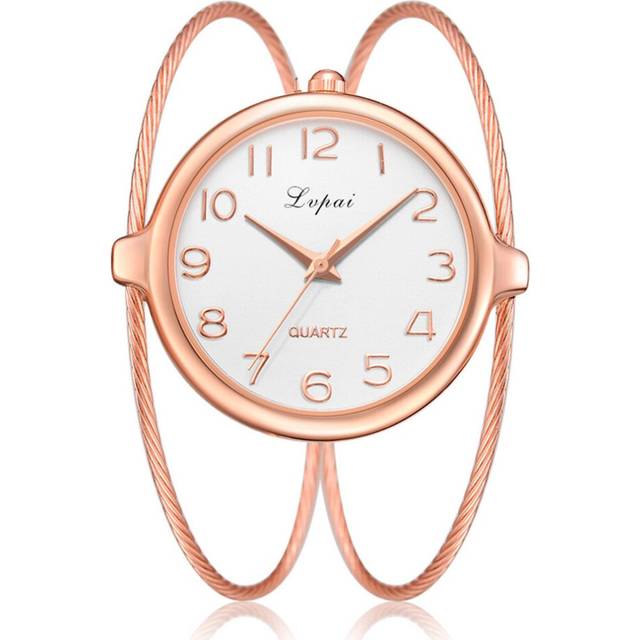 Women Fashion Watch Bracelet Quartz Watches Rose Gold Small And Exquisite Ladies Casual Clock