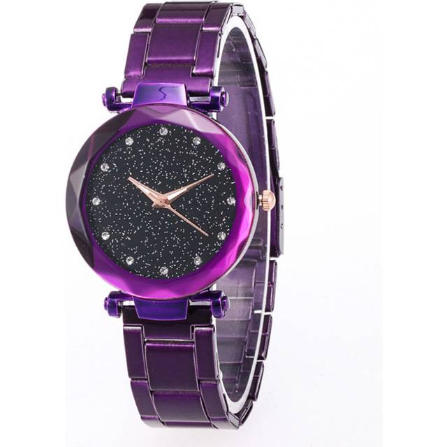 2 Pcs Starry Sky Women Watch Exquisite Small Dial Bracelet Watches Ladies Quartz Wristwatch Fashion Clock
