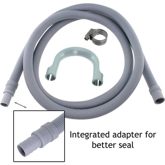 Drain Hose Extension Pipe Kit for Grundig Washing Machine Dishwasher (2.5m, 19mm / 22mm)