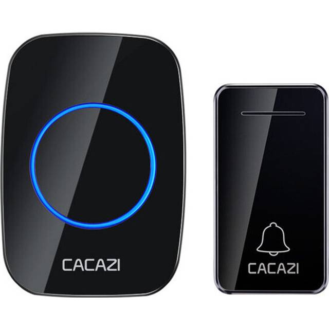 CACAZI FA10 Self-powered Wireless Music Doorbell Waterproof No battery Calling Doorbell Chime 1 Button 1 Receiver