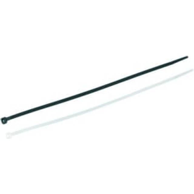 Deta Black & White Cable Ties - Mixed Size - Pack of 250 - Black/White