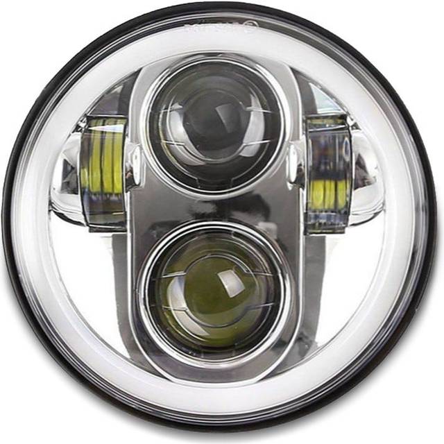 Hauptscheinwerfer LED 5,75 Zoll passend für Harley Davidson Sportster 883 Superlow 11-20 M18 chrom von Craftride