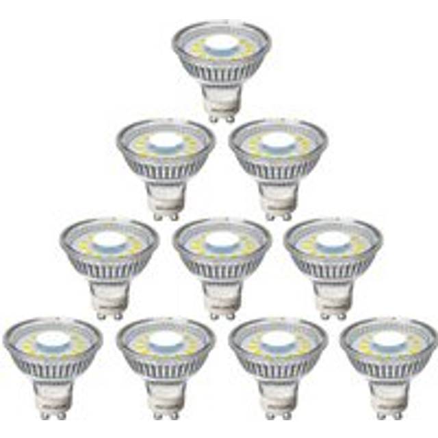 paul russells GU10 LED Bulbs, 4.9W 560lumens, 45Watt Equivalent Halogen GU10 Spotlight Bulbs Replacement, 100? Wide Beam, Bright Daylight 6500K, No