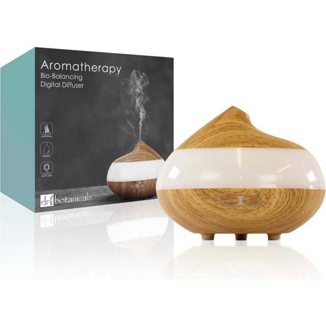 Dr Botanicals Wooden Aroma Digital Diffuser Clear Panel