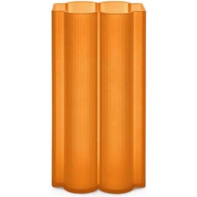 Kartell - Okra Vase H 34cm - orange/lxbxh 18x18x34cm (34.0 x 18.0 x 18.0cm)
