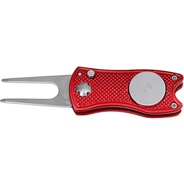 mini Foldable Golf Divot Tool with Golf Ball Tool Marker Pitch Cleaner Golf Pitchfork Golf Accessories Putting Green Fork